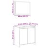 vidaXL Ensemble de meubles de salle de bain 2 pcs Ch&ecirc;ne fum&eacute;