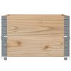 vidaXL Colliers de palette 2 pcs 80x60 cm bois de pin solide
