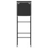 vidaXL Support de rangement 2 niveaux sur toilette Noir 56x30x170 cm
