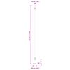 vidaXL Auvent lat&eacute;ral r&eacute;tractable de patio 200x600 cm Cr&egrave;me