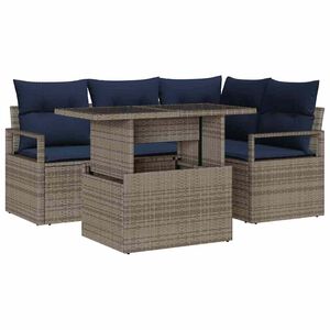 vidaXL Ensemble de canap&eacute; de jardin 5 pc 4-Nombre de places