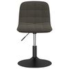 vidaXL Chaises pivotantes &agrave; manger lot de 4 gris fonc&eacute; velours