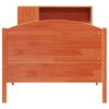 vidaXL Lit biblioth&egrave;que sans matelas cire marron 75x190 cm pin massif