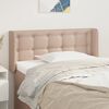 vidaXL T&ecirc;te de lit avec oreilles Cappuccino 83x16x78/88 cm Similicuir