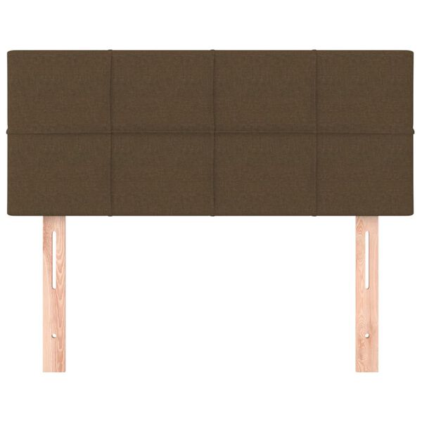 vidaXL T&ecirc;te de lit Marron Fonc&eacute; 80x5x78/88 cm Tissu