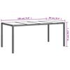 vidaXL Ensemble &agrave; manger de jardin coussins 7pcs Noir R&eacute;sine tress&eacute;e