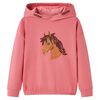 Sweat-shirt &agrave; capuche pour enfants rose ancien 92