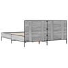 vidaXL Cadre de lit sans matelas sonoma gris 140x190 cm