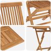 vidaXL Ensemble de salle &agrave; manger pour jardin 3 pcs Marron