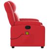 vidaXL Fauteuil de massage inclinable rouge similicuir