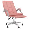 vidaXL Fauteuil inclinable de bureau Rose Similicuir
