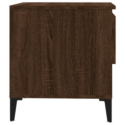 vidaXL Table d'appoint Chêne marron 50x46x50 cm Bois d'ingénierie