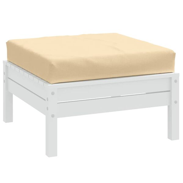 vidaXL Coussin de palette beige m&eacute;lang&eacute; 60x60x9,5 cm tissu