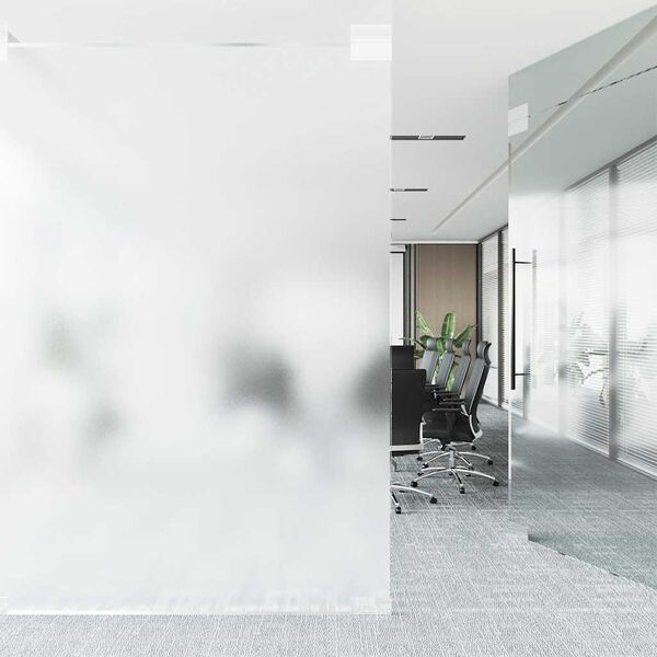 vidaXL Films pour fen&ecirc;tre d&eacute;poli blanc PVC