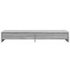 vidaXL Support de moniteur avec tiroirs sonoma gris bois d'ing&eacute;nierie