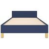 vidaXL Cadre de lit sans matelas bleu 90x200 cm tissu