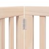 vidaXL Barri&egrave;re pour chiens avec porte pliable 9panneaux bois peuplier