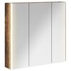 vidaXL Armoire Miroir de Salle de Bain Ch&ecirc;ne fum&eacute; 73.5 x 15.5 x 70 cm