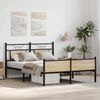vidaXL Cadre de lit sans matelas ch&ecirc;ne sonoma 140x190 cm
