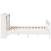 vidaXL Lit biblioth&egrave;que sans matelas blanc 180x200 cm bois pin massif