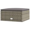 vidaXL Salon de jardin 5 pcs avec coussins Gris R&eacute;sine tress&eacute;e