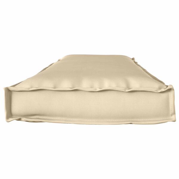 vidaXL Coussin pour banc de palette Beige 140 x 40 x 8 cm Tissu Oxford