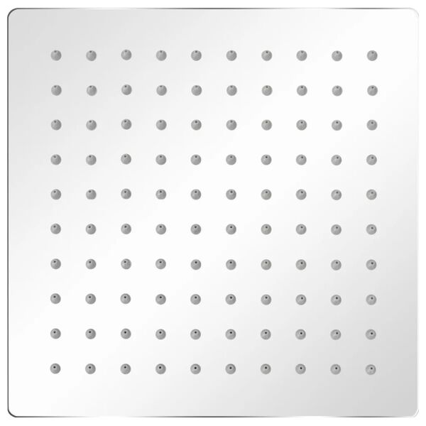 vidaXL Pomme de douche plongeante 2 pcs Acier inoxydable 20x20 cm