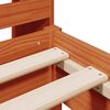 vidaXL Lit biblioth&egrave;que sans matelas cire marron 100x200 cm pin massif