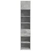 vidaXL Armoire de rangement mince gris b&eacute;ton 45x42,5x225 cm