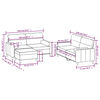 vidaXL Ensemble de canap&eacute;s 3 pcs coussins d&eacute;coratifs et coussins