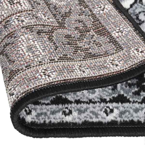 vidaXL Tapis BCF Noir 80x250 cm