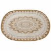 vidaXL Tapis de surface Naturel avec impression blanche 122 x 183 cm
