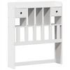 vidaXL Cadre de lit sans matelas blanc 90x190 cm bois de pin massif