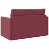 vidaXL Canap&eacute;-Lit 110cm Bordeaux tissu