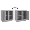 vidaXL Buffet Sonoma gris 80x40x75 cm