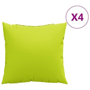 vidaXL Coussins de canap&eacute; 4 pcs vert vif 60x60 cm en tissu