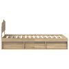 vidaXL Cadre de lit Ch&ecirc;ne Sonoma 90 x 200 cm Bois de pin massif