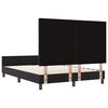 vidaXL Lit &agrave; ressorts avec t&ecirc;te de lit Noir 140 x 190 cm Velours