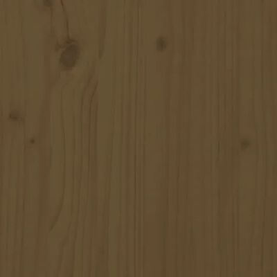 vidaXL Cadre de lit Marron miel Bois de pin 75x190 cm UK petit simple