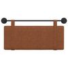 vidaXL T&ecirc;te de lit suspendue Uni Marron 110 x 55 x 5 cm PU antique