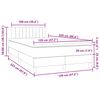 vidaXL Sommier &agrave; lattes de lit avec matelas noir 120x220 cm velours