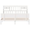vidaXL Lit biblioth&egrave;que sans matelas blanc 180x200 cm bois pin massif