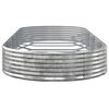 vidaXL Lit sur&eacute;lev&eacute; de jardin Acier galvanis&eacute; Argent&eacute;