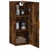 vidaXL Armoire murale ch&ecirc;ne fum&eacute; 34,5x34x90 cm