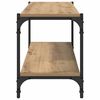 vidaXL Meuble TV Ch&ecirc;ne artisanal 100x33x41cm Bois d'ing&eacute;nierie et fer
