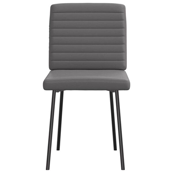 vidaXL Chaises à manger lot de 6 gris similicuir