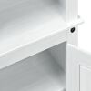 vidaXL Haut Armoire Blanc 74 x 38 x 170 cm Pin massif