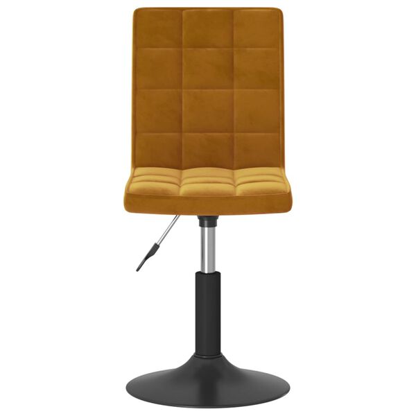 vidaXL Chaises pivotantes &agrave; manger lot de 4 marron velours