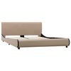 vidaXL Cadre de lit Cappuccino Similicuir 120 x 200 cm