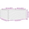 vidaXL Jardini&egrave;re cire marron 110x110x49,5 cm bois de pin massif